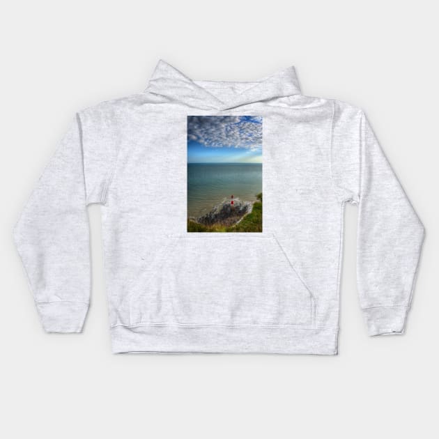 Beachy Head Lighthouse Kids Hoodie by Nigdaw